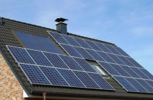 solar panels on roof of house